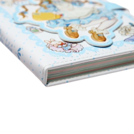 Gift notebook, A6, 112 sheets, color block, with a curly knife, PVC cover, "anime", mix-6