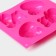 Baking uniform “Bear and Heart”, silicone, 17 × 15 cm, 4 cells, pink color