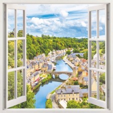 Bellissimo Wallsimo “Window to Europe”, 4 sheets, 140 × 140 cm