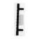 Cappio bracket handle, m/o 96 mm, plastic, black color