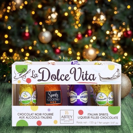 New Year. Figure chocolate Dolce Vita, assorted liquor, 13 g