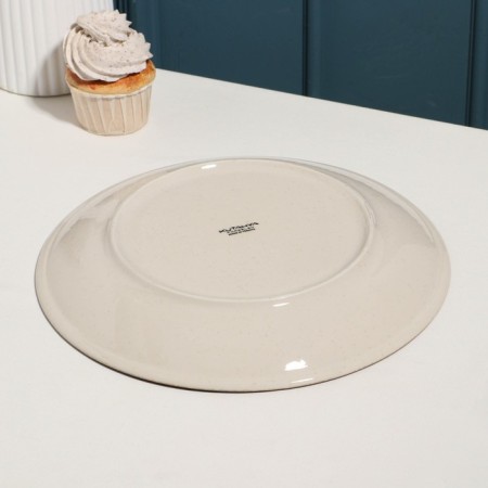 Plate "Pearl", d = 27 cm, beige, porcelain-2
