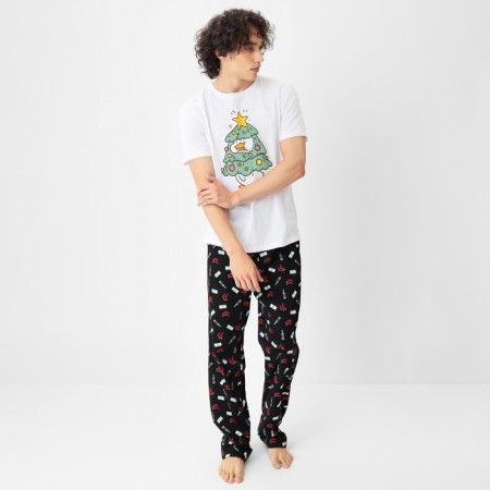 New Year. Pajama men's kaftan "with NG Koroch", size 56-5