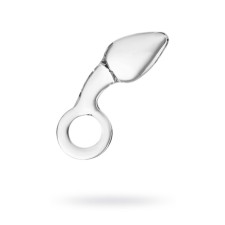 Анальная пробка Sexus Glass, стекло, прозрачная, 14,5 см, d=4 см