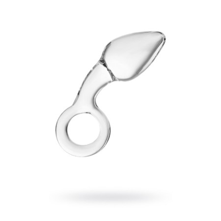 Sexus Glass anal plug, glass, transparent, 14.5 cm, d = 4 cm