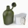 Army hiking Flake "Adventure" 1 l for water, with a pot, plastic, cover for cartoons