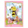 Blanket, size 100 × 118 cm, print print, pink