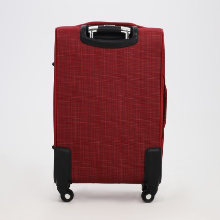 Small suitcase 24 "on lightning, code castle, with extension, red color-6