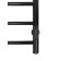 The electric heated towel -sprayer "Sanprise" Aurora P8, 500x800 mm, universal, black