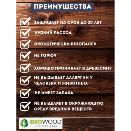 Concentrate of fire protection, II group of fire protection Biowood FS concentrate 1: 1, 10l-1