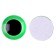 Elose -based eyes, set of 10 pcs., Size 1 pc. - 12 mm, green color
