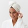 Towel-ledge for drying the hair Ethel, col. White, 73x28 cm, 60% linen, 40% HL