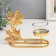 Summary metal per 1 candle "Maple leaves" d = 4.5 cm gold 5.8x13x13 cm