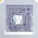 Scrapbooking paper silver "eclectic" density 180 g 15.5x17 cm