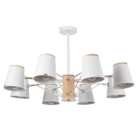Chandelier "Irvina" 8he27 40W white 85x85x50cm