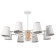 Chandelier "Irvina" 8he27 40W white 85x85x50cm