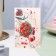 Postcard "Beloved wife!" Congrev, embossing, red roses, 12.5 x 19.4 cm
