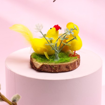 Easter decor "Chicken with chickens" 8 × 8 × 7 cm-2