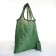 Household bag without fastening, green color