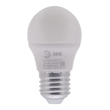 LED LED era Red Line "Shar", 8 W, E27, 640 lm, 4000k, white glow