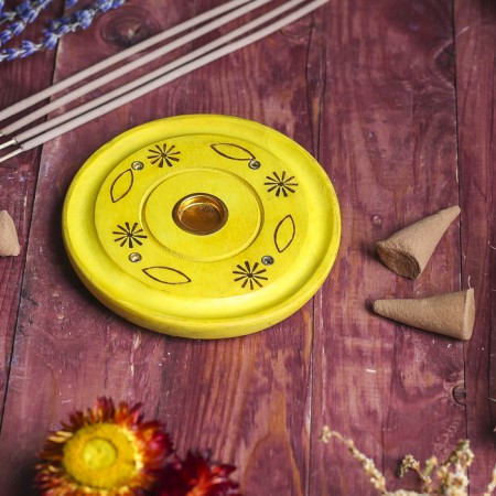 Standing for incense "Bright colors" 10x10x1 cm mix-9