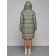 Coat insulated winter female, size 42, green color