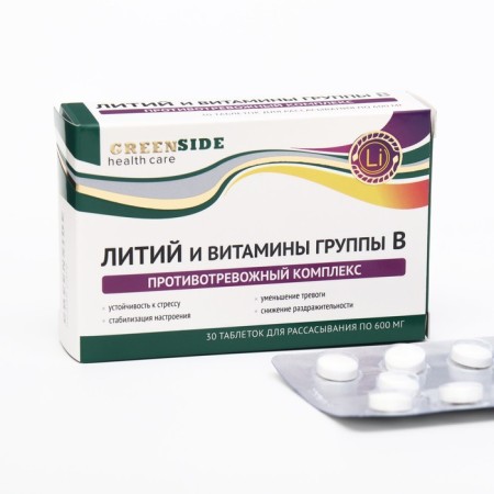 Anti -Flooding complex with lithium, 30 tablets, 600 mg