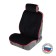 Nabbage on the front seat, velor, size 55 x 150 cm, black with red kant