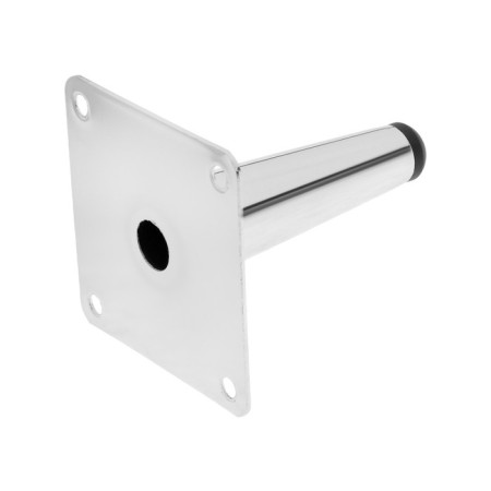 Furniture support Cappio OP08, h = 100mm, thick thickness 1.8, color chromium-3