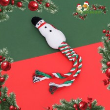 A squeaking toy, soft for dogs 