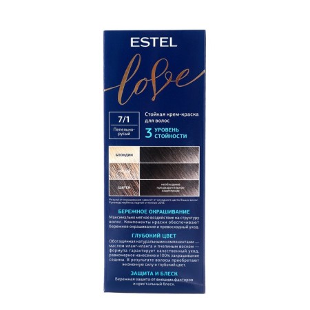 Persistent hair cream Estel Love ash-cornflower-3