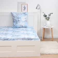 The set is economy and I Symphony: Blue: sheet 145*214 cm, 70*70 cm, calico, 120g, 100% cotton