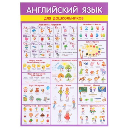 Set of posters "for preschoolers" 30x43 cm-4