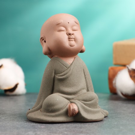 Figure "Buddha", 7x5 cm, blue