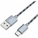 Cable Borofone BX24, Type -C - USB, 3 A, 1 m, nylon braid, gray