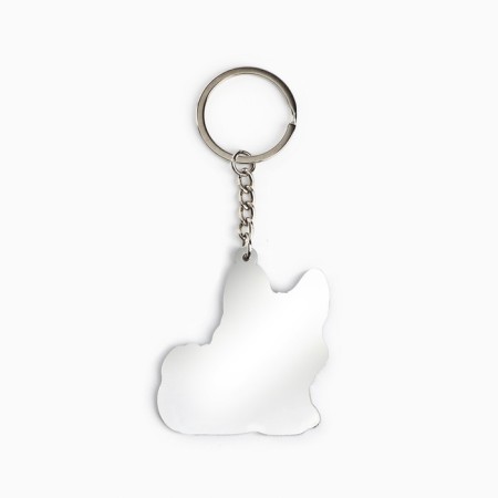 Key keychain mirror "best", 9.4 x 4.8 cm-2