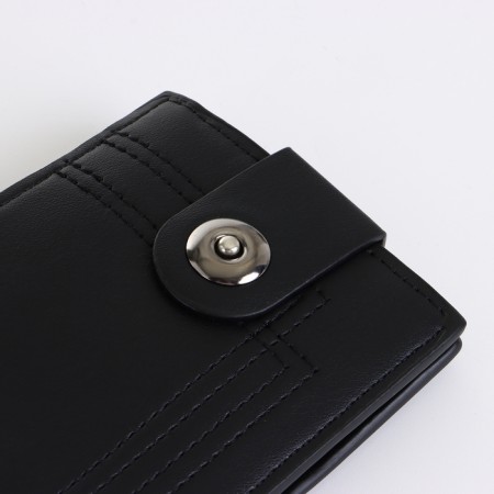 Male purse on a magnet, black color-4
