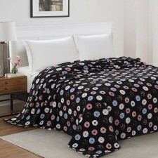 Plaid 180x200, coral-flis 165g/m, 100% polyester