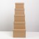Set of boxes 5 in 1, gift packaging, Kraft, 22 x 14 x 8.5 - 32.5 x 20 x 12.5 cm