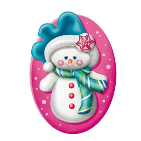 Gypsum toy "New Year. Snow miracle "-3