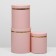 A set of boxes 3 in 1 round, powder, 25 x 21 x 21 - 20 x 16 x 16 cm
