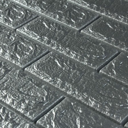 Self -adhesive PVC panel "Gray brick" 70 x 77cm-3