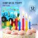 Set of candles for the cake "Happy Birthday", 12 pieces, blue tractor