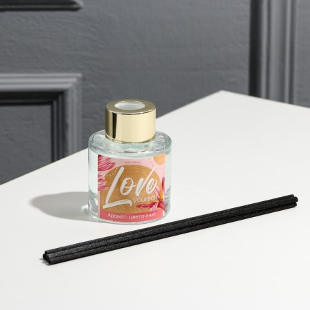 Diffuser and soap petals (5 pcs) "Love Yourself", set, aroma Flower-3