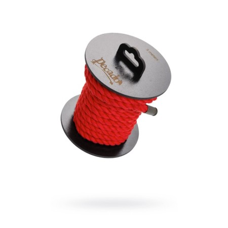 Shibari rope Pecado BDSM, on a coil, cotton, red, 5 m