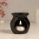 Aroma lamp ceramics "Stop! It's time to catch Zen" Black 7.2x7.2x7.8 cm