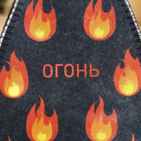 Bath cap with print "Fire"-1
