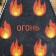 Bath cap with print "Fire"