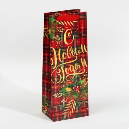 Package for a CRAFT bottle “Happy New Year!”, 13 x 35 x 10 cm, New Year-3