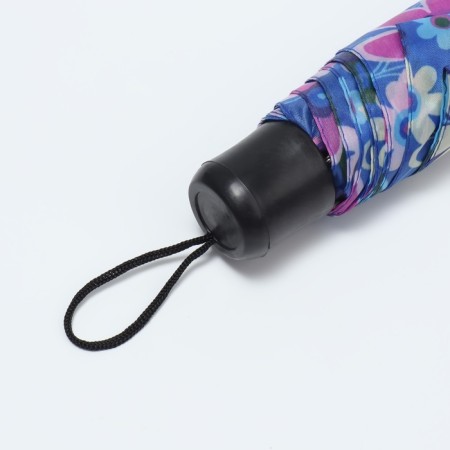Mechanical “Flowers” ​​umbrella, 3 additions, 8 spokes, r = 48 cm, color mix-6